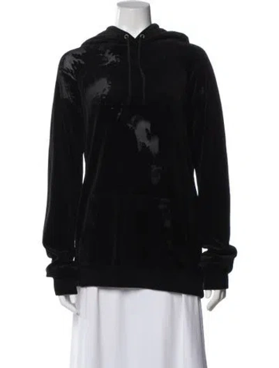 Pre-owned Saint Laurent Crew Neck Long Sleeve Hoodie W/ Tags In Black