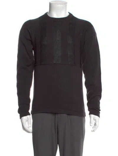 Pre-owned Saint Laurent Crew Neck Long Sleeve Polo Sweater In Multi