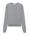 Saint Laurent Crew Neck Long Sleeve Sweatshirt In Gray