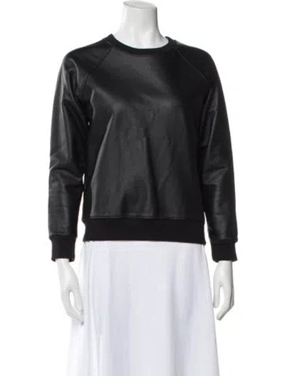 Pre-owned Saint Laurent Crew Neck Long Sleeve Sweatshirt In Gray