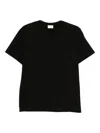 Saint Laurent Regular Fit Crew Neck Short Sleeve T-shirt In Black