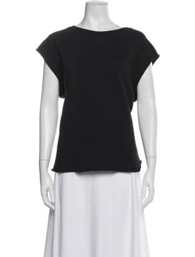 Pre-owned Saint Laurent Crew Neck Short Sleeve Top In Gray