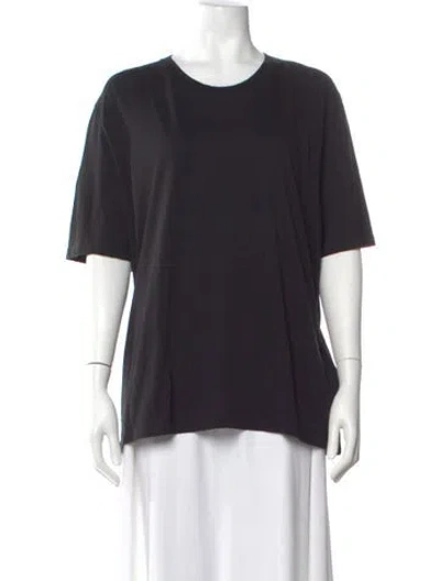 Pre-owned Saint Laurent Crew Neck Short Sleeve T-shirt In Black