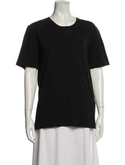 Pre-owned Saint Laurent Crew Neck Short Sleeve T-shirt In Black