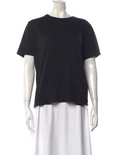 Pre-owned Saint Laurent Crew Neck Short Sleeve T-shirt In Black