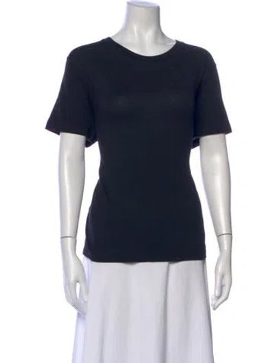 Pre-owned Saint Laurent Crew Neck Short Sleeve T-shirt In Blue