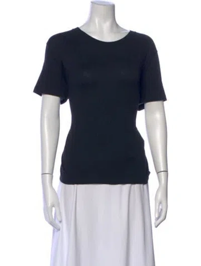 Pre-owned Saint Laurent Crew Neck Short Sleeve T-shirt In Blue