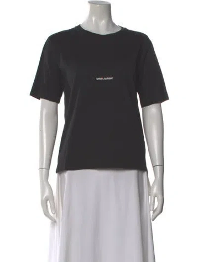 Pre-owned Saint Laurent Crew Neck Short Sleeve T-shirt In Gray