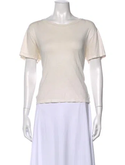 Pre-owned Saint Laurent Crew Neck Short Sleeve T-shirt In Neutral