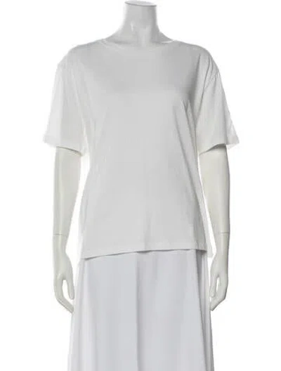 Pre-owned Saint Laurent Crew Neck Short Sleeve T-shirt W/ Tags In White