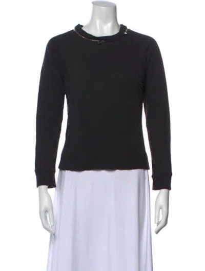 Pre-owned Saint Laurent Crew Neck Sweater In Black