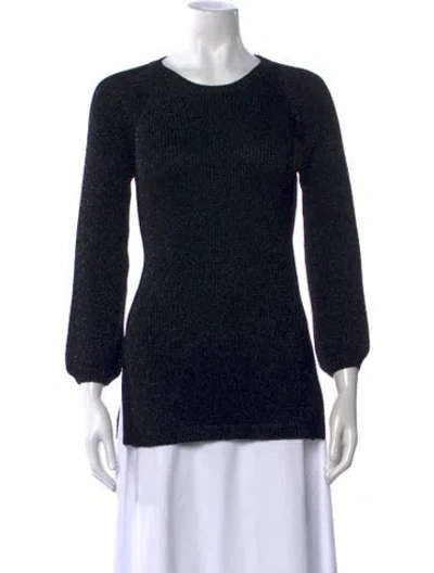 Pre-owned Saint Laurent Crew Neck Sweater In Black