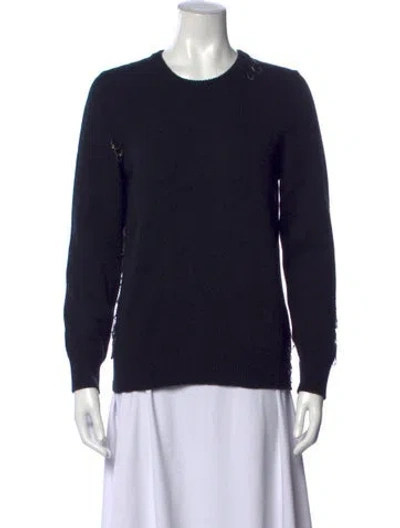 Pre-owned Saint Laurent Crew Neck Sweater In Black