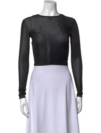 Pre-owned Saint Laurent Crew Neck Sweater In Black