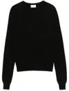Saint Laurent Kaschmirpullover Mit Lochstrickmuster In Black  