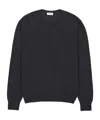 Saint Laurent Crew-neck Sweater In Black
