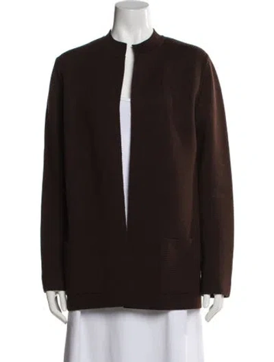 Pre-owned Saint Laurent Crew Neck Sweater In Brown