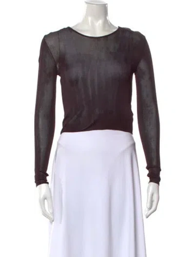 Pre-owned Saint Laurent Crew Neck Sweater In White
