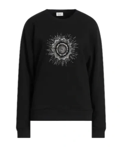 Saint Laurent Crew Neck Sweatshirt In Black