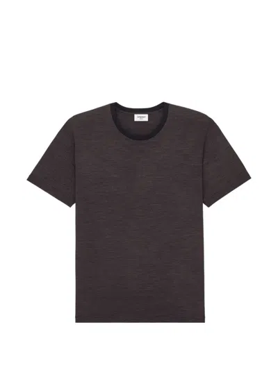 Saint Laurent Crew-neck T-shirt In Black