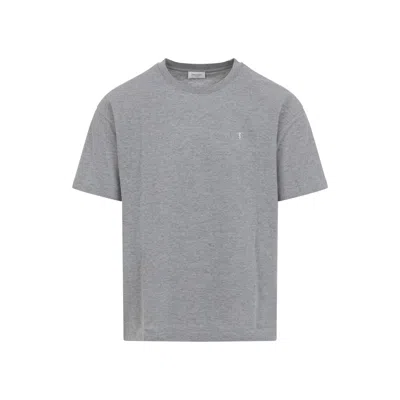 Saint Laurent Crew Neck T-shirt In Grey