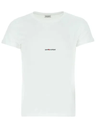 SAINT LAURENT SAINT LAURENT COTTON LOGO T-SHIRT