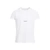Saint Laurent Logo-print Cotton T-shirt In White