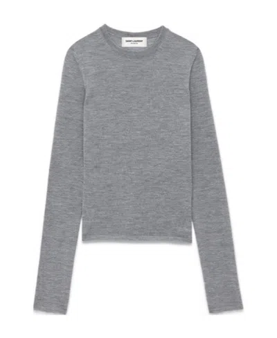 SAINT LAURENT SAINT LAURENT CREWNECK KNITTED JUMPER