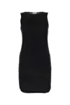 Saint Laurent Mini Abito In Tulle Nero Donna In Black