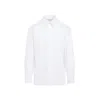 Saint Laurent Crips White Cotton Shirt In White