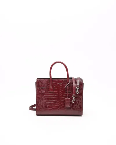 Saint Laurent Croc Sac De Jour Baby Bag
