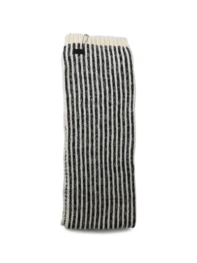Pre-owned Saint Laurent Crochet-knitted Scarf In 中性色