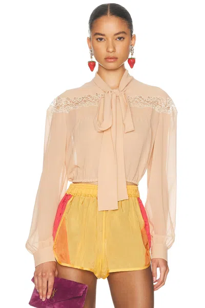 Saint Laurent Cropped Blouse