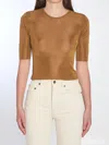 Saint Laurent Cropped Top With Cassandre