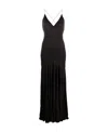 Saint Laurent Cross-back Dress In Black