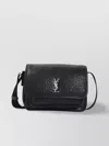 Saint Laurent Cross-body Bag With Textured Finish And Adjustable Strap In Black
