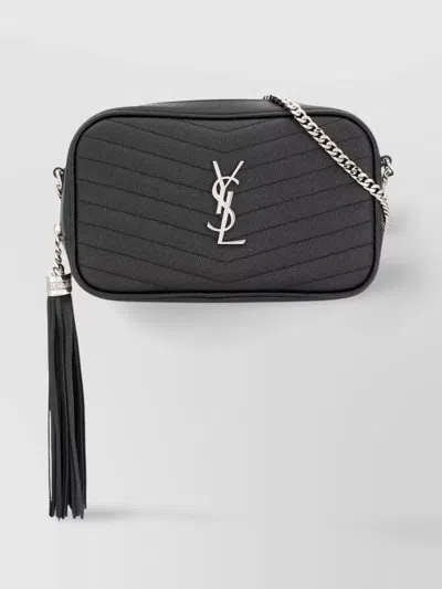 Saint Laurent Cross-body Bags With Chain Strap And Chevron Pattern
