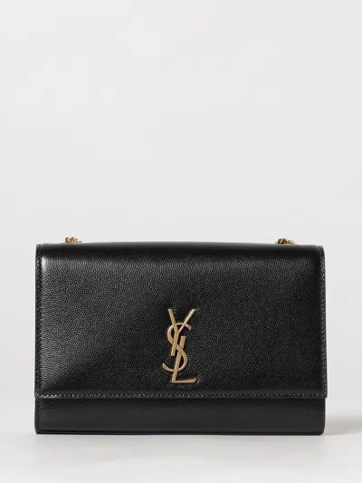 Saint Laurent Crossbody Bag Woman In Black