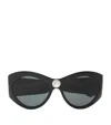 Saint Laurent Crystal Butterfly Sunglasses In Black
