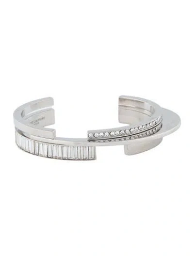 Pre-owned Saint Laurent Crystal Cosmic Cuff, 6.75" In Multi