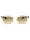 Saint Laurent Crystal-crystal-brown Recycled Acetate Sunglasses In Metallic