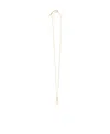 Saint Laurent Crystal-embellished Charm Necklace In Yellow