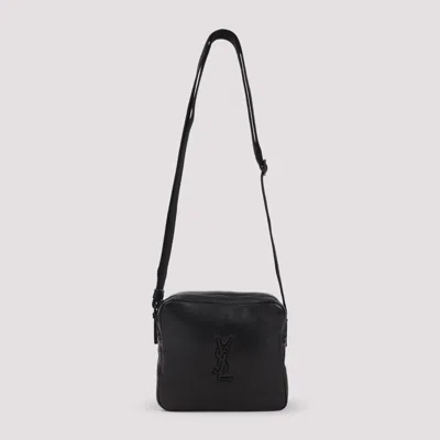 Saint Laurent Cube Mini Shoulder Handbag - Size W:19cm H:16cm D:9cm In Black