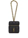 Saint Laurent Cube Quilted Chain Mini Bag In Black