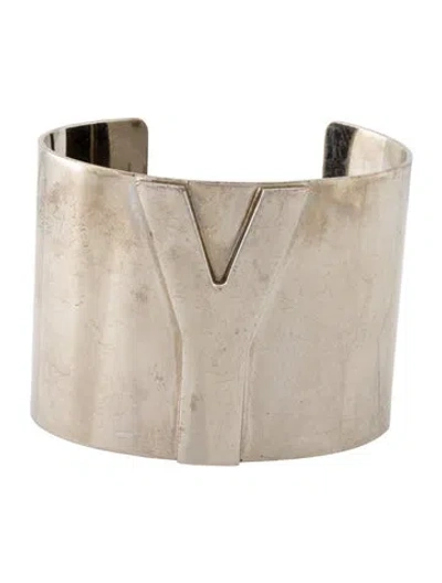 Pre-owned Saint Laurent Cuff Bracelet, 6.5" In Multi