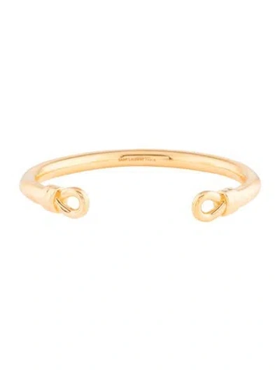 Pre-owned Saint Laurent Cuff Bracelet, 6.75" In Multicolor