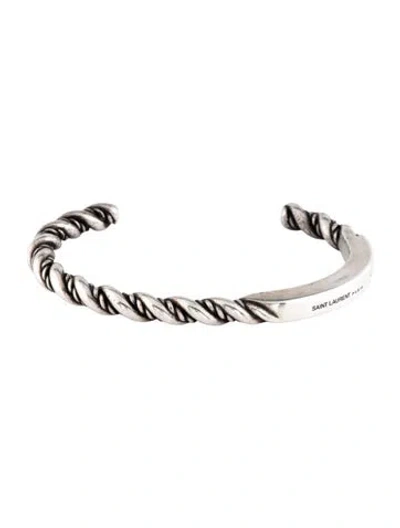 Pre-owned Saint Laurent Cuff Bracelet, 7" In Multicolor