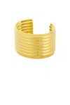 Saint Laurent Cuff Bracelet In Dore