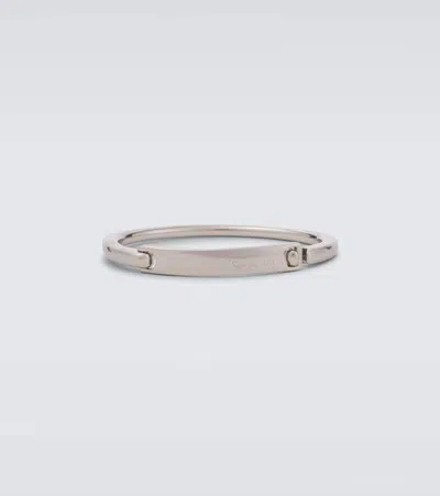 Saint Laurent Cuff Bracelet In Silver