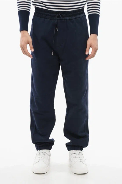 Saint Laurent Cuffed Cotton Sweatpants